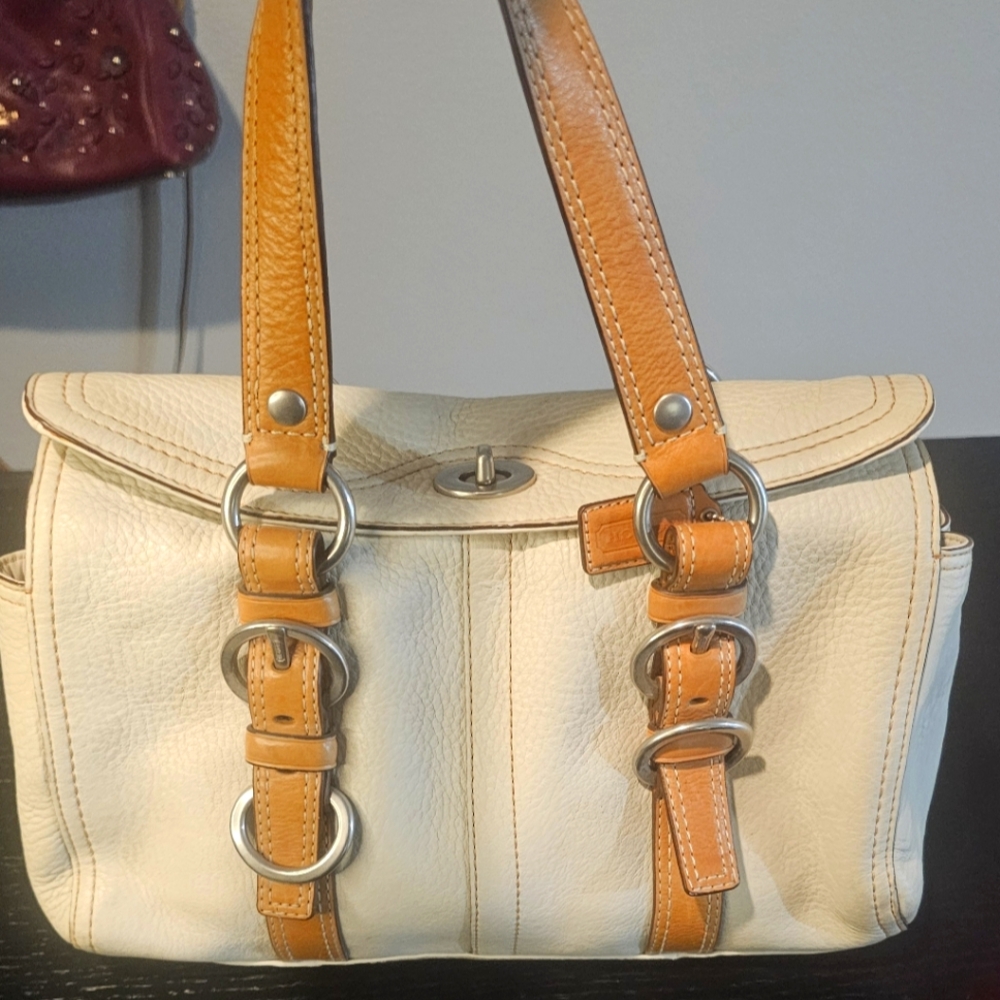 COACH! Cream, Camel, And Blue